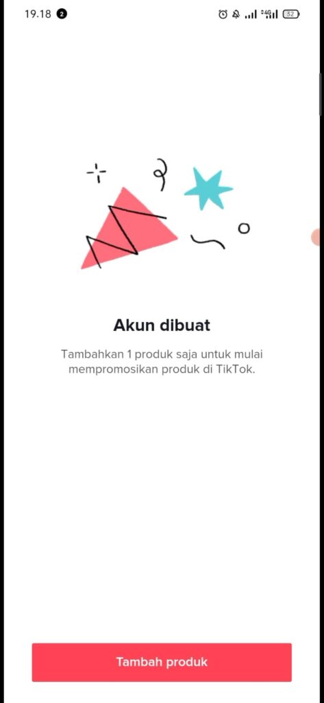 berhasil membuat akun komisi di aplikasi tiktok tebaru 2023