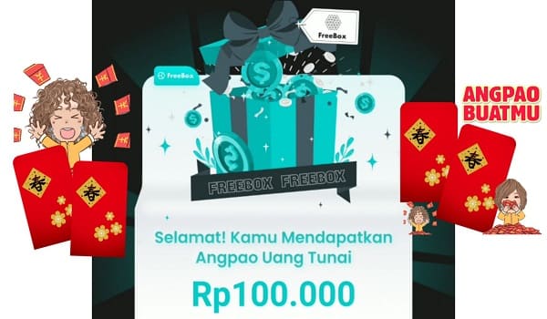 Cara Mendapatkan Angpao 100 Ribu di Aplikasi Freebox