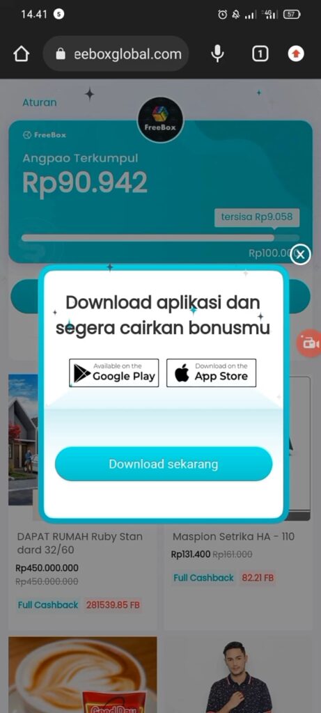 cara download aplikasi Freebox