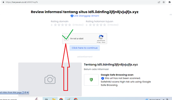 cara lewati situs karyawan co id