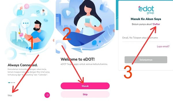 Cara Daftar di Aplikasi eDOT 