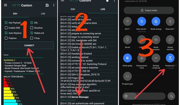 Menerima WiFi Tethering/Hotspot di PC atau Laptop dari Http Custom