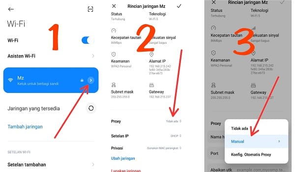 Cara Settings Proxy Client Untuk Menerima Wifi dari Hotspot Http Custom