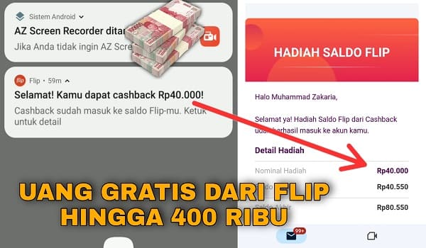 Cara Mendapatkan Uang Hingga 400 Ribu di Aplikasi Flip Mei 2023