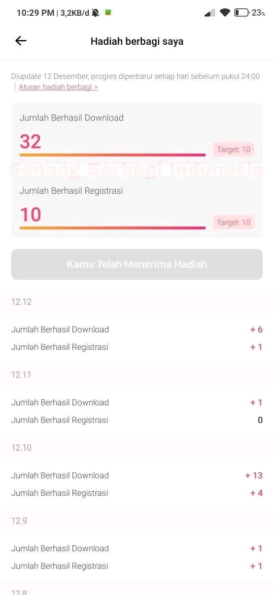 Bukti WD di Aplikasi Kipas Kipas