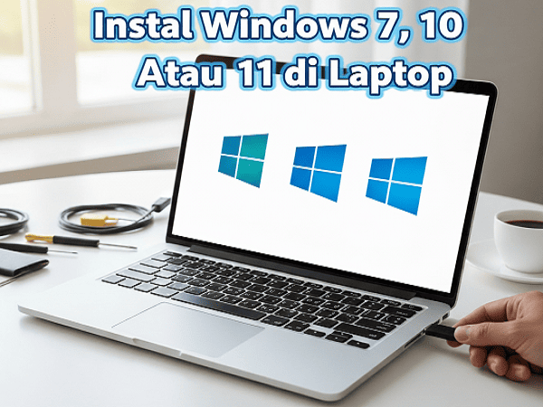 Cara Instal Windows 7, 10 atau 11 Menggunakan Flash Disk