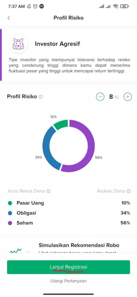 cara mendaftar dari aplikasi bibit terbaru