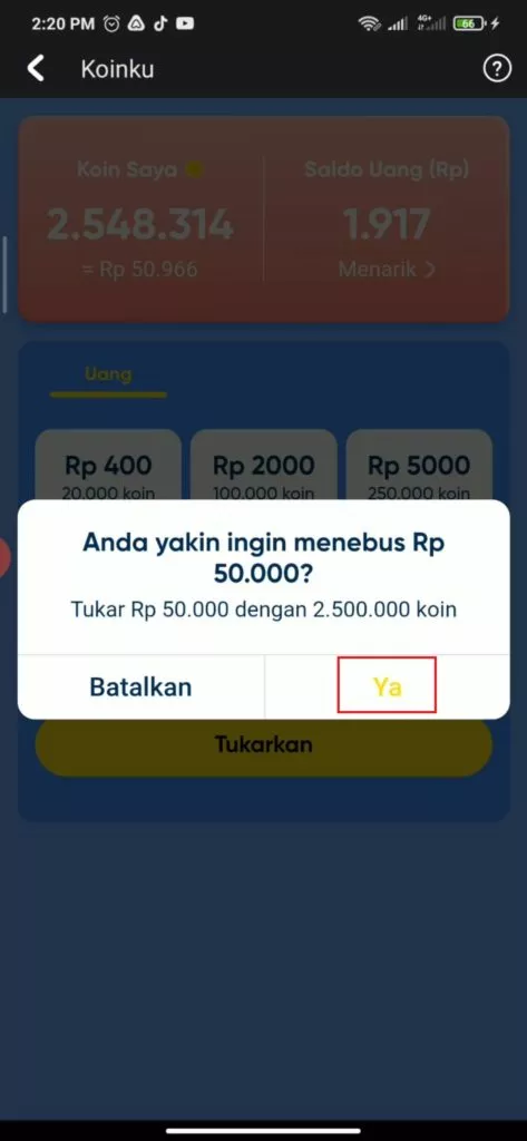 Cara Menukarkan Koin Snack Video dengan Saldo Gopay dan OVO