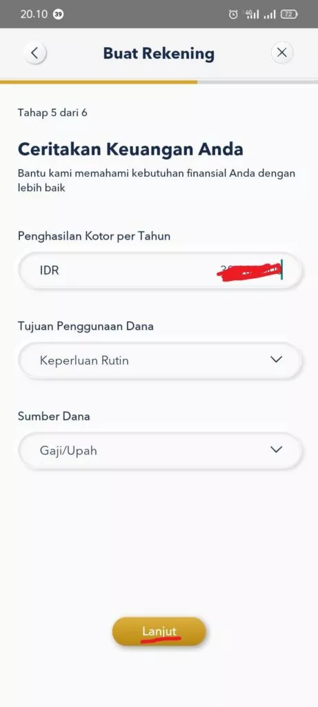 cara mengisi keuangan di motion banking