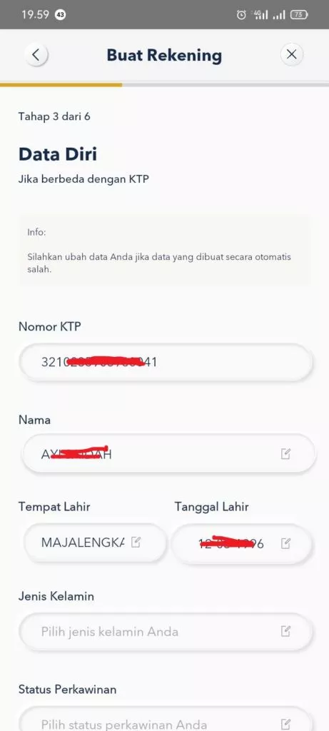 Cara Mengisi Pendaftaran di Aplikasi Motion Banking