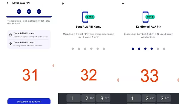 Cara Membuat PIN Rekening Bank Aladin