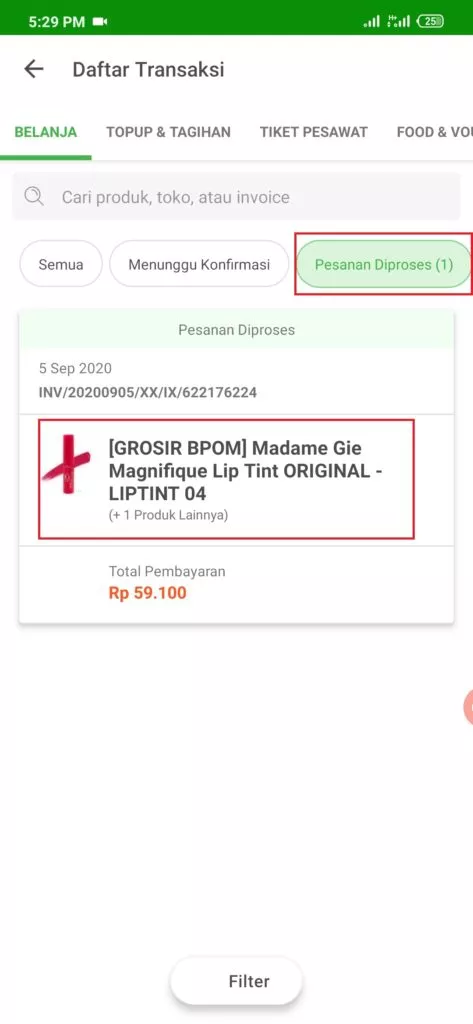 cara membatlkan transaksi pada akun tokopedia