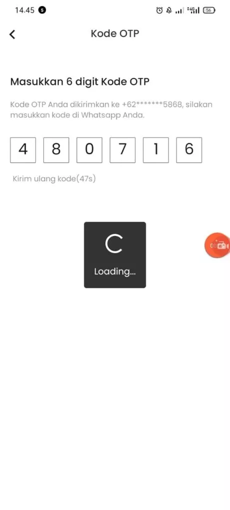 cara mendapatkan kode otp di aplikasi freebox